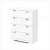 3840034 White 4-Drawer Chest - Reevo