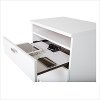 3840060 White Night Stand with Drawers and Cord Catcher - Reevo-2