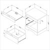 3840060 White Night Stand with Drawers and Cord Catcher - Reevo-5