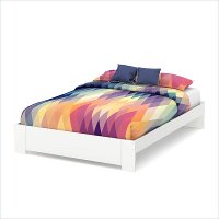 3840203 White Queen Platform Bed (60 Inch) - Reevo