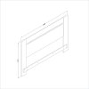 3840270 White Full/ Queen Headboard (54/60 Inch) - Reevo -3