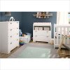 3840330 White Changing Table with Storage - Reevo -2