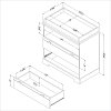 3840330 White Changing Table with Storage - Reevo -3
