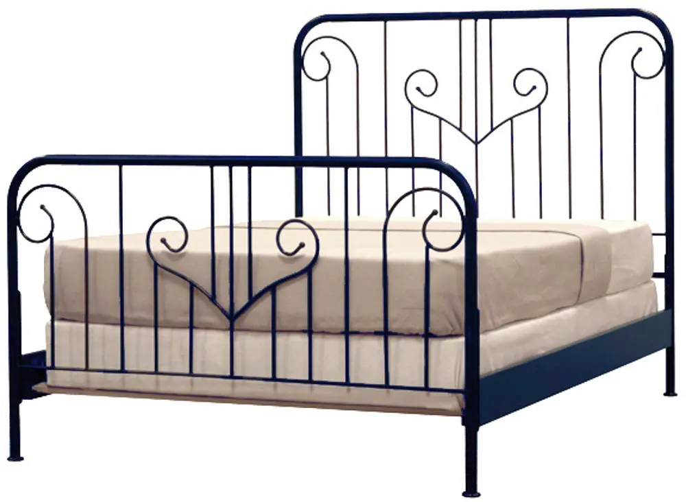 OB-BLUE/METALBED4/6 Notting Hill Blue Full Metal Bed-1