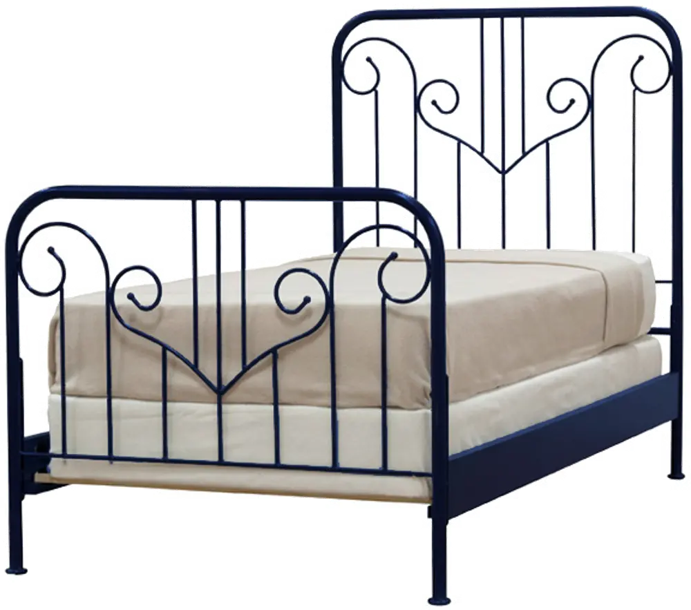 OB-BLUE/METALBED3/3 Notting Hill Blue Twin Metal Bed-1