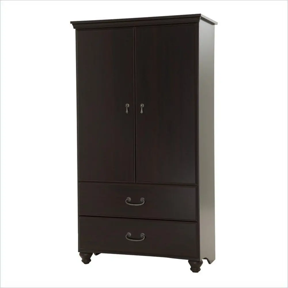 3516038 Dark Mahogony Armoire with Drawers- Noble -1