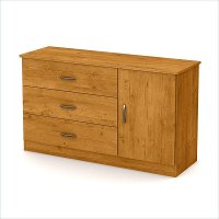 3132028 Pine 3-Drawer Door Chest - Libra