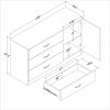 3132028 Pine 3-Drawer Door Chest - Libra -3