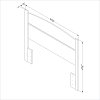 3132091 Country Pine Full Panel Headboard (54 Inch)- Libra -3