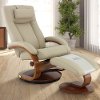 Cobblestone Taupe Top Grain Leather Cervical Pillow - Oslo-2