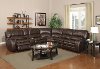Brown 6-Piece Power Reclining Sectional