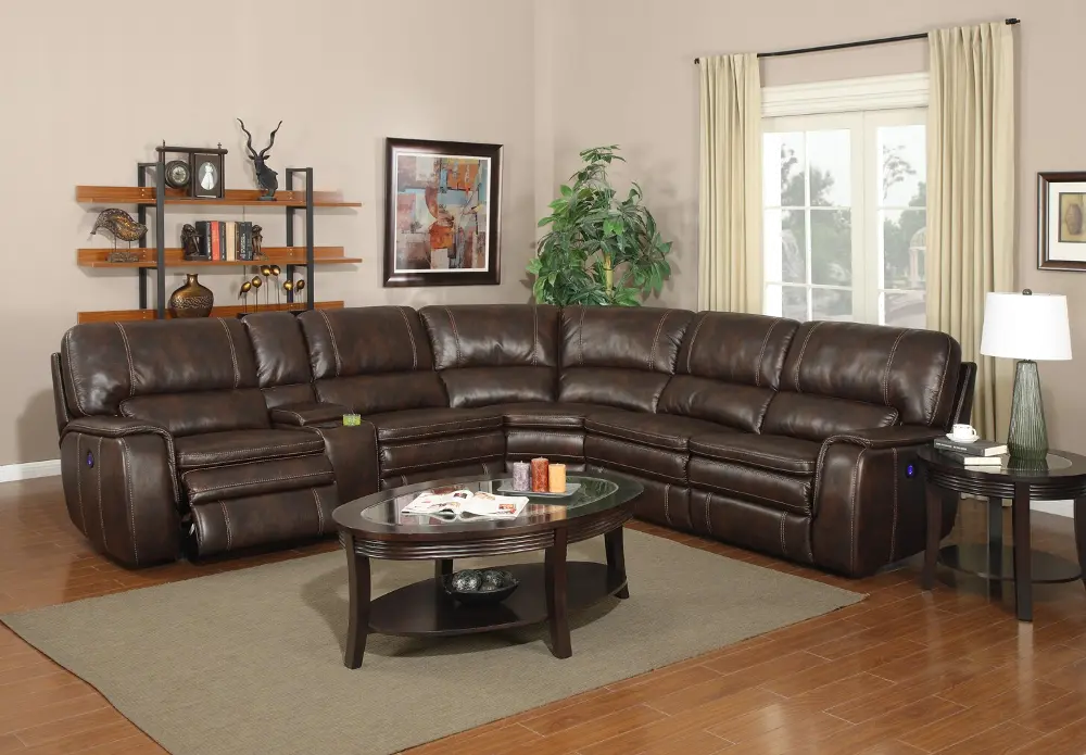 Casey Brown 6 Piece Power Reclining Sectional-1