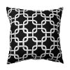 Gotcha Black and White 19 Inch Throw Pillow