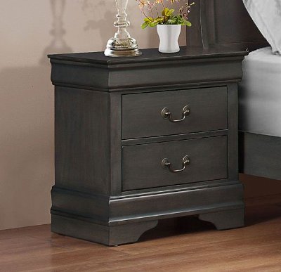 Slate Gray Classic Nightstand - Mayville