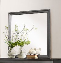 Slate Gray Classic Mirror - Mayville