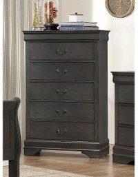 Traditional Gray Chest of Drawers - Mayville