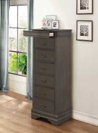 Traditional Gray Lingerie Chest of Drawers - Mayville