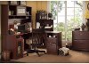 Harvest Cherry L Desk with Hutch, File, and Bookcase - Cabot -1
