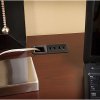 Harvest Cherry L Desk with Hutch, File, and Bookcase - Cabot -2