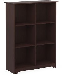 Harvest Cherry L Desk with Hutch, File, and Bookcase - Cabot-7