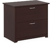 Harvest Cherry L Desk with Hutch, File, and Bookcase - Cabot-8