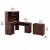 Harvest Cherry L-Desk with Hutch and Lateral File - Cabot -5