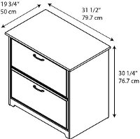 Harvest Cherry L-Desk with Hutch and Lateral File - Cabot -7