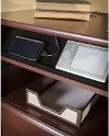 Harvest Cherry Corner Desk with Hutch and Lateral File - Cabot -3