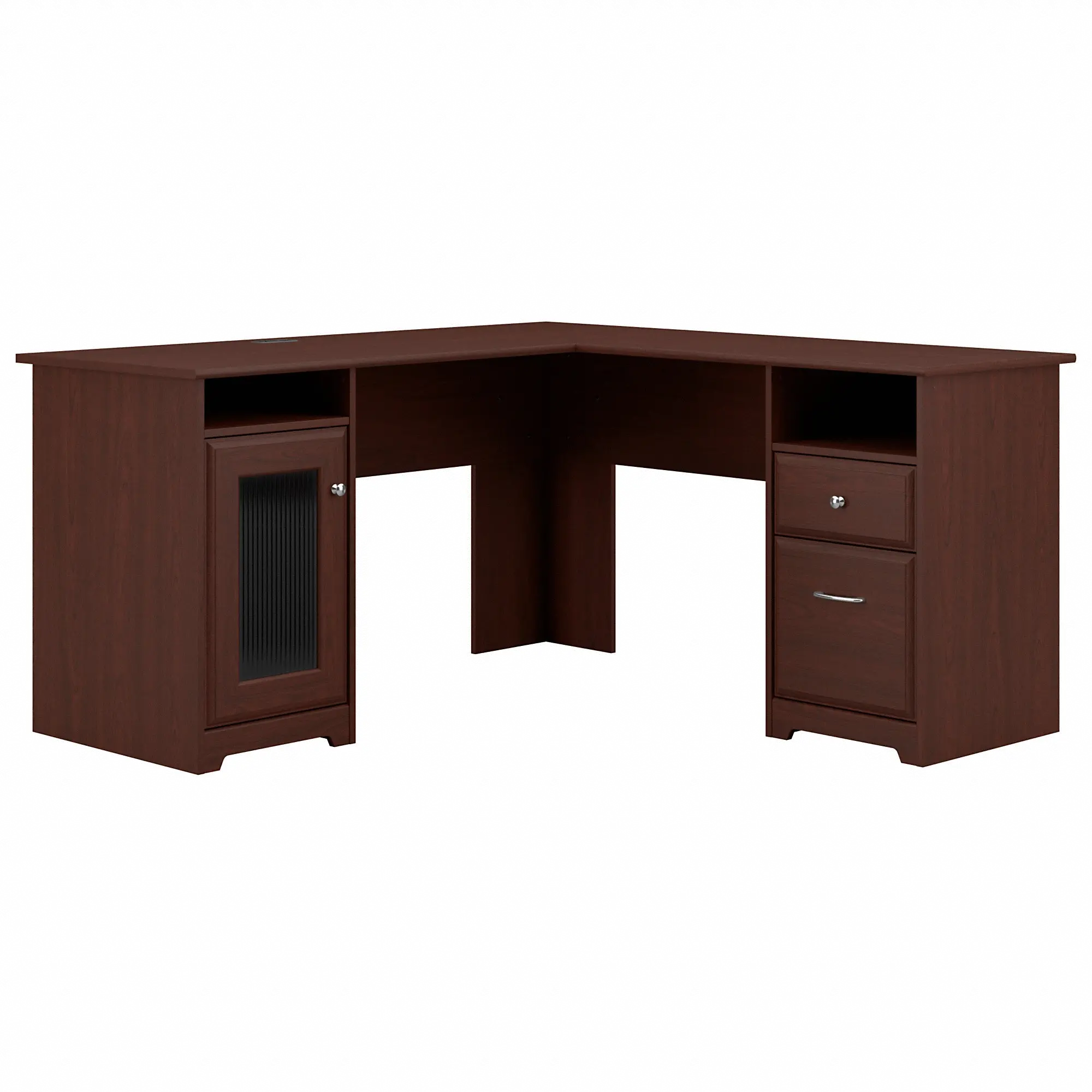 WC31430-03K Cabot Cherry 60 Computer L-Desk-2