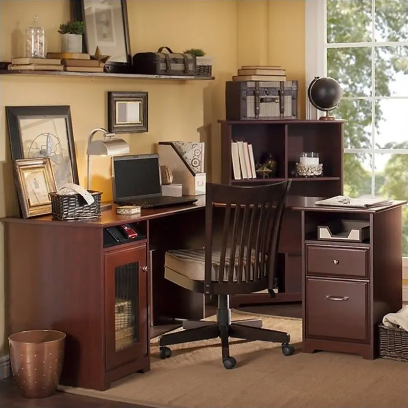 WC31430-03K Cabot Cherry 60 Computer L-Desk-6