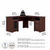 Cherry Computer L-Desk (60 Inch) - Cabot -5