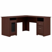 Cherry Computer L-Desk (60 Inch) - Cabot -2
