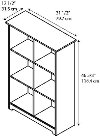 Cherry 6-Cube Bookcase - Cabot -2