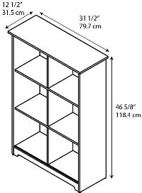 Cherry 6-Cube Bookcase - Cabot -2