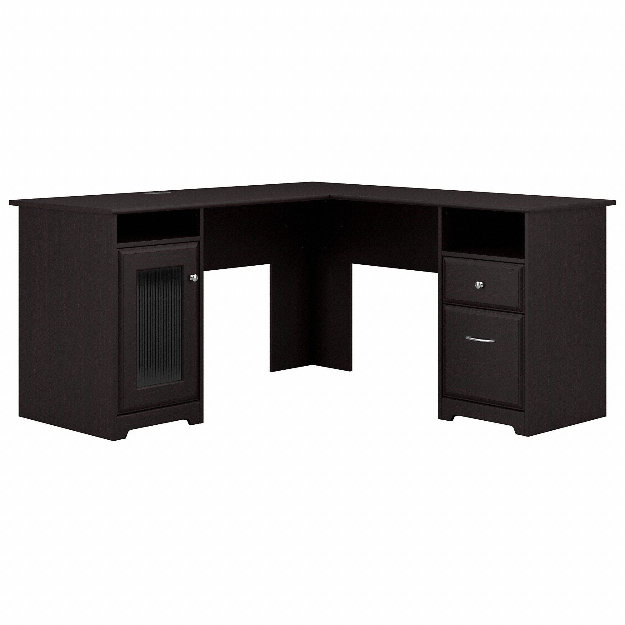 Espresso Oak L-Desk (60 Inch) - Cabot-2