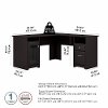 Expresso Oak L-Desk (60 Inch) - Cabot -5