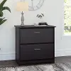 WC31880-03 Espresso Oak 2 Drawer Lateral File Cabinet - Cabot