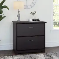 WC31880-03 Espresso Oak 2 Drawer Lateral File Cabinet - Cabot