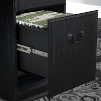 Antique Black Executive Desk (60 Inch) - Birmingham-4