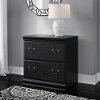 Antique Black 2 Drawer Lateral File Cabinet - Birmingham