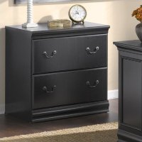 Antique Black 2 Drawer Lateral File Cabinet - Birmingham -6