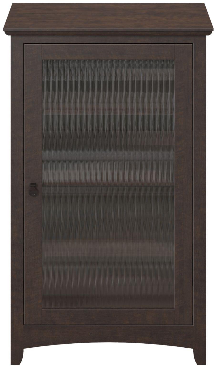 Dark Cherry Audio Cabinet Bookcase - Buena Vista-2
