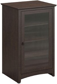 Dark Cherry Audio Cabinet Bookcase - Buena Vista-7