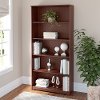 Cherry 5-Shelf Bookcase - Cabot -1