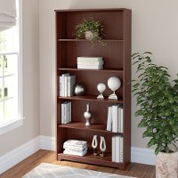 Cherry 5-Shelf Bookcase - Cabot