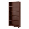 Cherry 5-Shelf Bookcase - Cabot -2