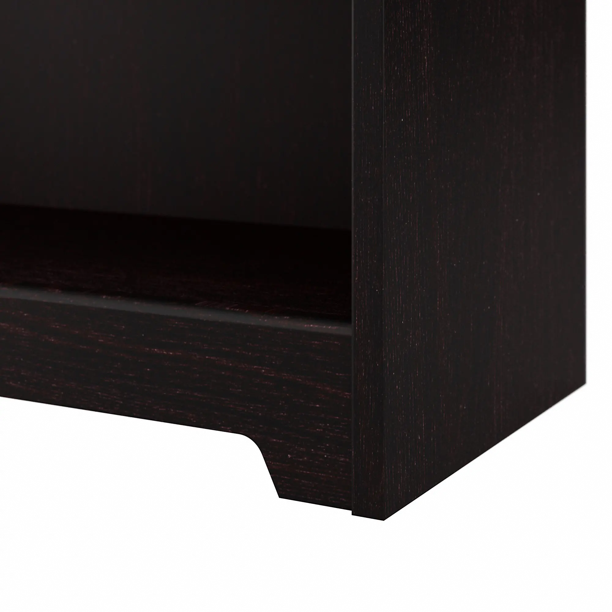 WC31866-03 Espresso Oak 5-Shelf Bookcase - Cabot-4