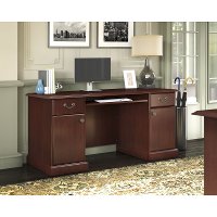 Kathy Ireland Cherry Pedestal Desk - Bennington -2