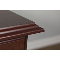 Kathy Ireland Cherry Pedestal Desk - Bennington -7