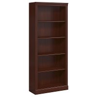 Kathy Ireland Cherry 5-Shelf Bookcase - Bennington